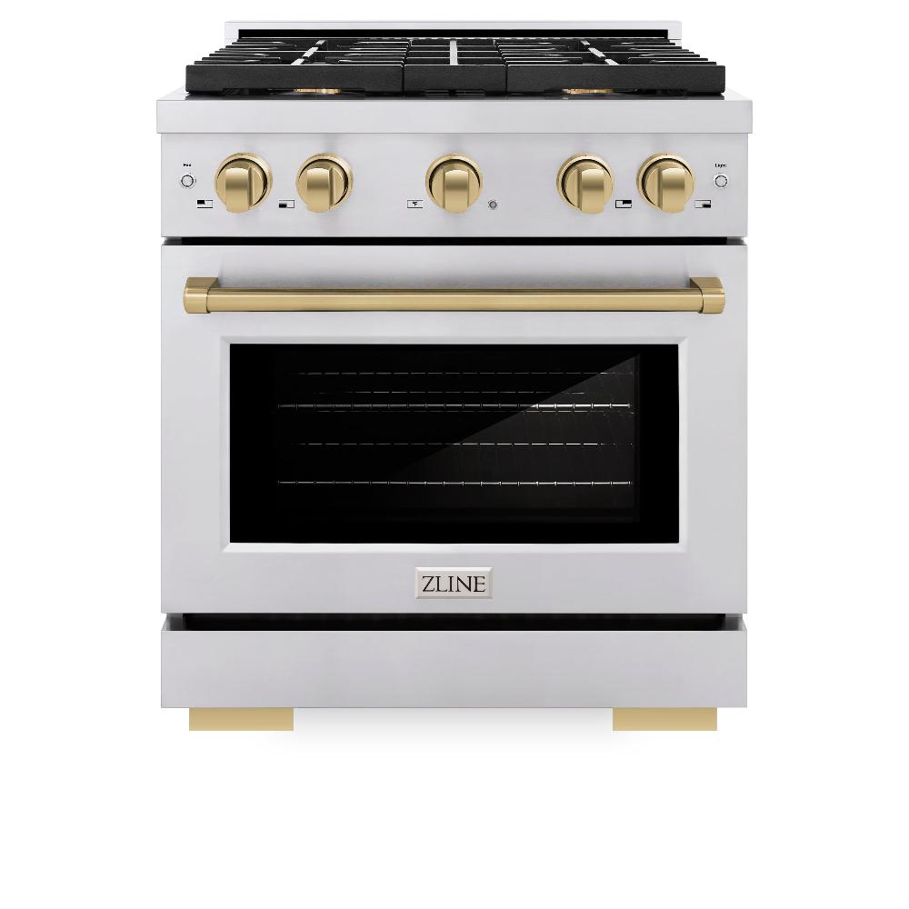 Autograph Edition 30 in. 4.2 cu. ft. Paramount Dual Fuel Range with 4 Burner Gas Cooktop - (SDRZ30CB) -