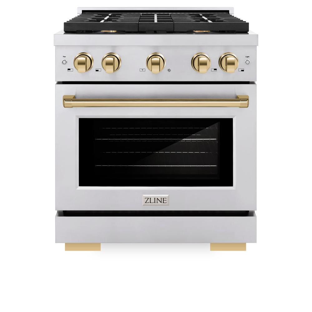 Autograph Edition 30 in. 4.2 cu. ft. Paramount Dual Fuel Range with 4 Burner Gas Cooktop - (SDRZ30G) -