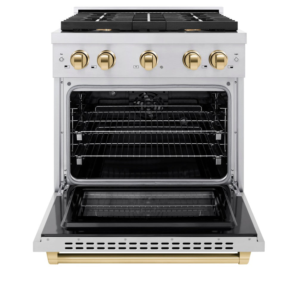 Autograph Edition 30 in. 4.2 cu. ft. Paramount Dual Fuel Range with 4 Burner Gas Cooktop - (SDRZ30G) -