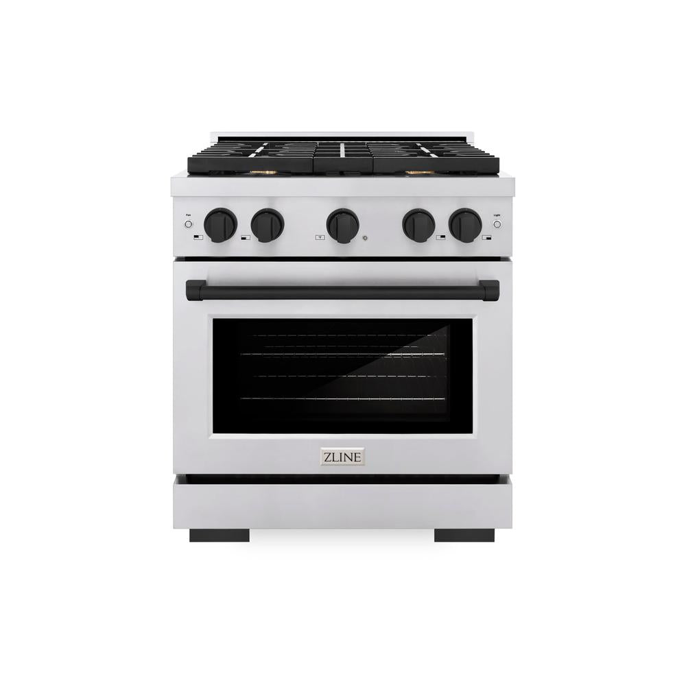 Autograph Edition 30 in. 4.2 cu. ft. Paramount Dual Fuel Range with 4 Burner Gas Cooktop - (SDRZ30MB) -