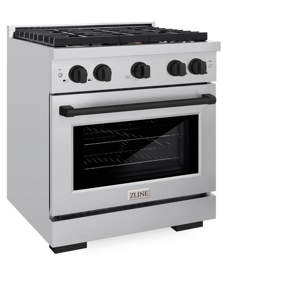 Autograph Edition 30 in. 4.2 cu. ft. Paramount Dual Fuel Range with 4 Burner Gas Cooktop - (SDRZ30MB) -
