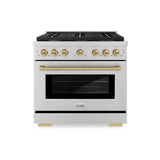 Autograph Edition 36 in. 5.2 cu. ft. Paramount Dual Fuel Range with 6 Burner Gas Cooktop - (SDRZ36CB) -