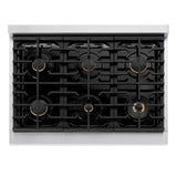Autograph Edition 36 in. 5.2 cu. ft. Paramount Dual Fuel Range with 6 Burner Gas Cooktop - (SDRZ36CB) -