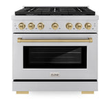Autograph Edition 36 in. 5.2 cu. ft. Paramount Dual Fuel Range with 6 Burner Gas Cooktop - (SDRZ36CB) -