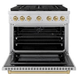 Autograph Edition 36 in. 5.2 cu. ft. Paramount Dual Fuel Range with 6 Burner Gas Cooktop - (SDRZ36CB) -