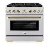 Autograph Edition 36 in. 5.2 cu. ft. Paramount Dual Fuel Range with 6 Burner Gas Cooktop - (SDRZ36G) -