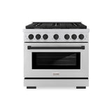 Autograph Edition 36 in. 5.2 cu. ft. Paramount Dual Fuel Range with 6 Burner Gas Cooktop - (SDRZ36MB) -
