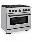 Autograph Edition 36 in. 5.2 cu. ft. Paramount Dual Fuel Range with 6 Burner Gas Cooktop - (SDRZ36MB) -