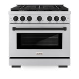 Autograph Edition 36 in. 5.2 cu. ft. Paramount Dual Fuel Range with 6 Burner Gas Cooktop - (SDRZ36MB) -