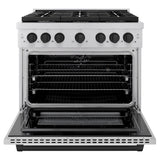 Autograph Edition 36 in. 5.2 cu. ft. Paramount Dual Fuel Range with 6 Burner Gas Cooktop - (SDRZ36MB) -