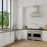 Autograph Edition 48 in. 6.7 cu. ft. Paramount Double Oven Dual Fuel Range with 8 Burner Gas Cooktop - (SDRZ48CB) -