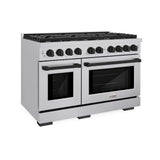 Autograph Edition 48 in. 6.7 cu. ft. Paramount Double Oven Dual Fuel Range with 8 Burner Gas Cooktop - (SDRZ48MB) -