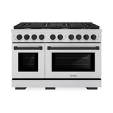 Autograph Edition 48 in. 6.7 cu. ft. Paramount Double Oven Dual Fuel Range with 8 Burner Gas Cooktop - (SDRZ48MB) -