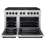 Autograph Edition 48 in. 6.7 cu. ft. Paramount Double Oven Dual Fuel Range with 8 Burner Gas Cooktop - (SDRZ48MB) -