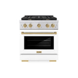 Autograph Edition 30 in. 4.2 cu. ft. Paramount Dual Fuel Range with 4 Burner Gas Cooktop - (SDRZWM30CB) -
