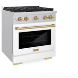 Autograph Edition 30 in. 4.2 cu. ft. Paramount Dual Fuel Range with 4 Burner Gas Cooktop - (SDRZWM30CB) -