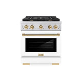 Autograph Edition 30 in. 4.2 cu. ft. Paramount Dual Fuel Range with 4 Burner Gas Cooktop - (SDRZWM30G) -
