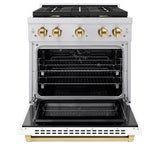 Autograph Edition 30 in. 4.2 cu. ft. Paramount Dual Fuel Range with 4 Burner Gas Cooktop - (SDRZWM30G) -