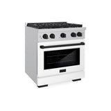 Autograph Edition 30 in. 4.2 cu. ft. Paramount Dual Fuel Range with 4 Burner Gas Cooktop - (SDRZWM30MB) -