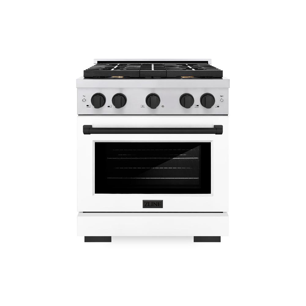 Autograph Edition 30 in. 4.2 cu. ft. Paramount Dual Fuel Range with 4 Burner Gas Cooktop - (SDRZWM30MB) -