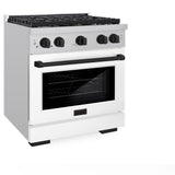 Autograph Edition 30 in. 4.2 cu. ft. Paramount Dual Fuel Range with 4 Burner Gas Cooktop - (SDRZWM30MB) -