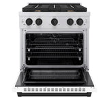 Autograph Edition 30 in. 4.2 cu. ft. Paramount Dual Fuel Range with 4 Burner Gas Cooktop - (SDRZWM30MB) -