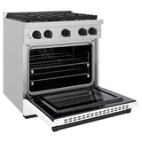Autograph Edition 30 in. 4.2 cu. ft. Paramount Dual Fuel Range with 4 Burner Gas Cooktop - (SDRZWM30MB) -