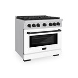 Autograph Edition 36 in. 5.2 cu. ft. Paramount Dual Fuel Range with 6 Burner Gas Cooktop - (SDRZWM36MB) -