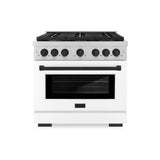 Autograph Edition 36 in. 5.2 cu. ft. Paramount Dual Fuel Range with 6 Burner Gas Cooktop - (SDRZWM36MB) -