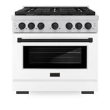 Autograph Edition 36 in. 5.2 cu. ft. Paramount Dual Fuel Range with 6 Burner Gas Cooktop - (SDRZWM36MB) -