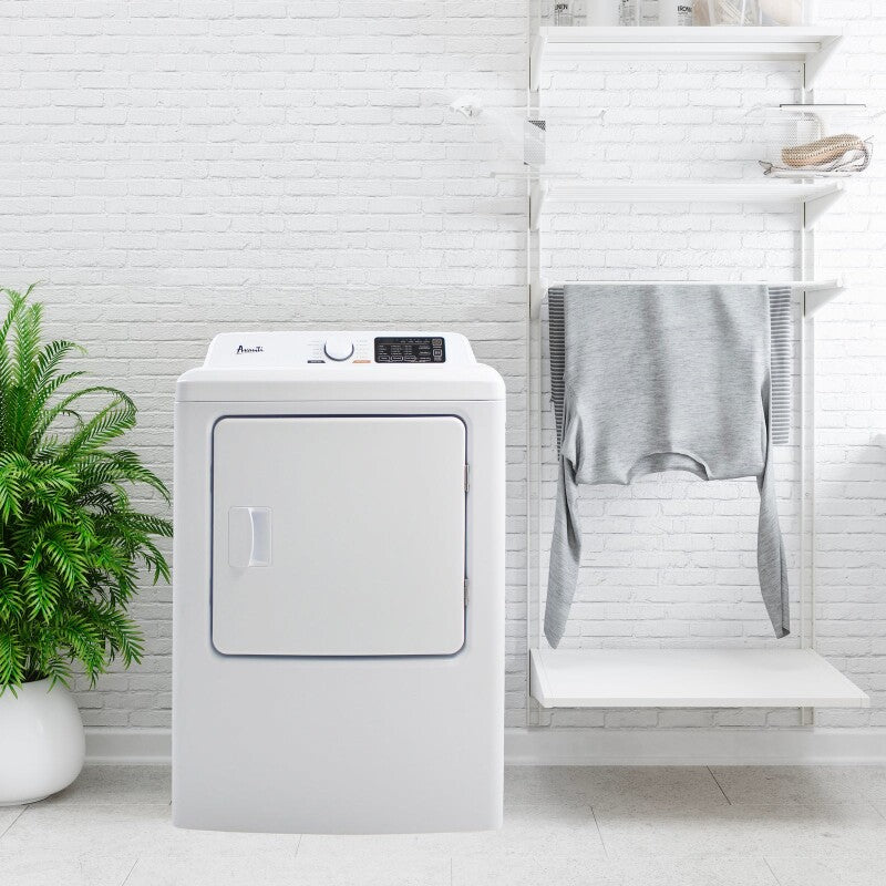 7.0 Cu. Ft. Gas Clothes Dryer/ Eight Drying Cycles / Aluminum Coated Drum / Reversible Door - (SGD70D0WG) - AVANTI