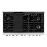 ZLINE KITCHEN & BATH Paramount 48-Inches 8 burners 4.2-Cu. Feet / 2.5-Cu. Feet Convection Oven Freestanding Double Oven Gas Range ( Stainless Steel ) - (SGR48)