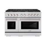 ZLINE KITCHEN & BATH Paramount 48-Inches 8 burners 4.2-Cu. Feet / 2.5-Cu. Feet Convection Oven Freestanding Double Oven Gas Range ( Stainless Steel ) - (SGR48)
