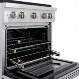 30in. 4.2 cu. ft. 4 Burner Gas Range with Convection Gas Oven in DuraSnow Stainless Steel - (SGRS30) -