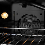 30in. 4.2 cu. ft. 4 Burner Gas Range with Convection Gas Oven in DuraSnow Stainless Steel with Black Matte Door - (SGRSBLM30) -