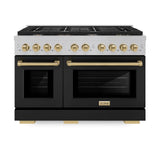 Autograph Edition 48 in. 6.7 cu. ft. 8 Burner Double Oven Gas Range in DuraSnow® - (SGRSZBLM48CB) -