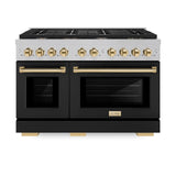 Autograph Edition 48 in. 6.7 cu. ft. 8 Burner Double Oven Gas Range in DuraSnow® - (SGRSZBLM48G) -
