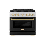 Autograph Edition 36 in. 5.2 cu. ft. 6 Burner Gas Range with Convection Gas Oven - (SGRZBLM36CB) -