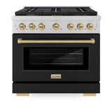 Autograph Edition 36 in. 5.2 cu. ft. 6 Burner Gas Range with Convection Gas Oven - (SGRZBLM36CB) -