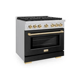 Autograph Edition 36 in. 5.2 cu. ft. 6 Burner Gas Range with Convection Gas Oven - (SGRZBLM36G) -
