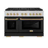 Autograph Edition 48 in. 6.7 cu. ft. 8 Burner Double Oven Gas Range - (SGRZBLM48CB) -