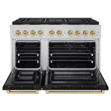 Autograph Edition 48 in. 6.7 cu. ft. 8 Burner Double Oven Gas Range - (SGRZBLM48CB) -