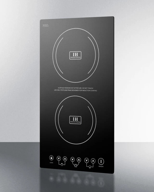 12" Wide 230v 2-burner Induction Cooktop - (SINC2220)