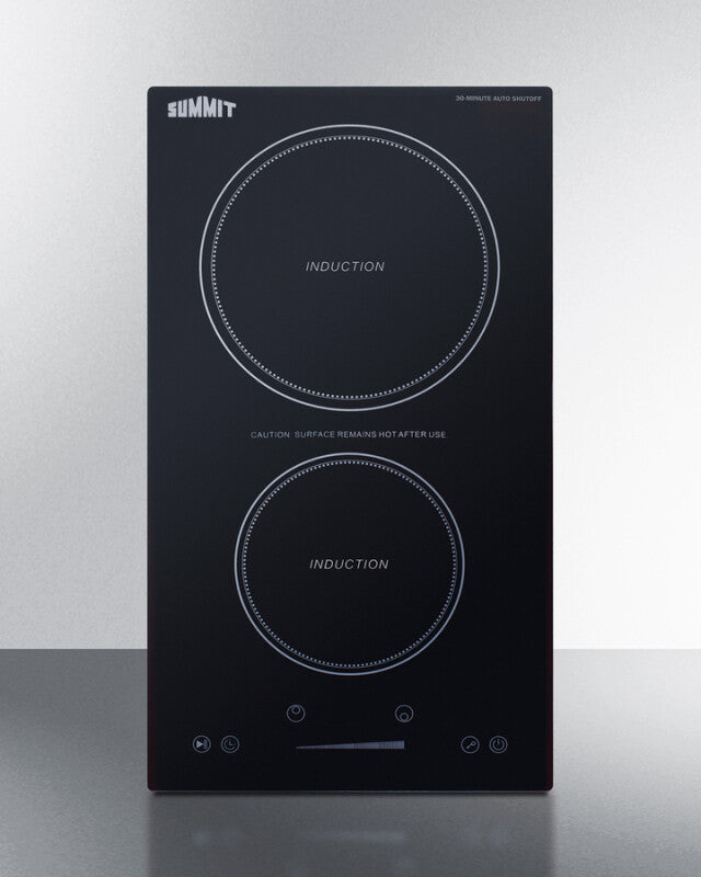 12" Wide 115V 2-Zone Induction Cooktop With Safety Shutoff - (SINCH115V2B)