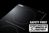 12" Wide 115V 2-Zone Induction Cooktop With Safety Shutoff - (SINCH115V2B)