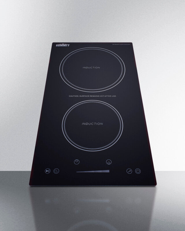 12" Wide 115V 2-Zone Induction Cooktop With Safety Shutoff - (SINCH115V2B)