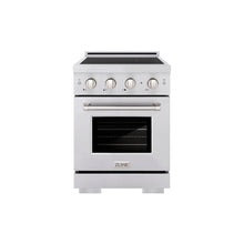 24 in. 3.2 cu. ft. Paramount Induction Range with 3 Element Cooktop and Electric Convection Oven - (SINR24) -