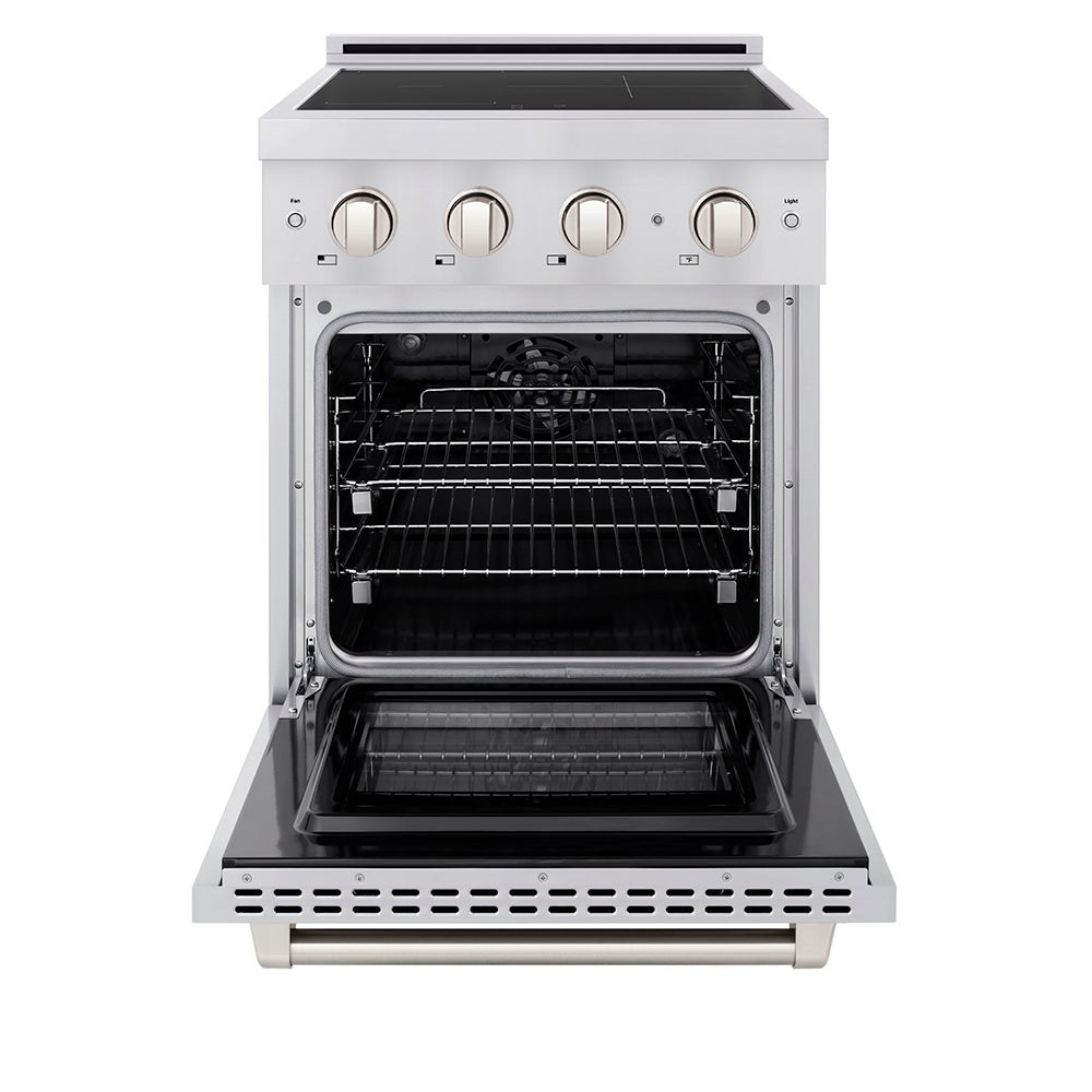 24 in. 3.2 cu. ft. Paramount Induction Range with 3 Element Cooktop and Electric Convection Oven - (SINR24) -