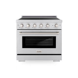 36 in. 5.2 cu. ft. Paramount Induction Range with 5 Element Cooktop and Electric Convection Oven - (SINR36) -