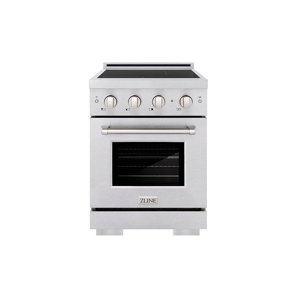 24 in. 3.2 cu. ft. Paramount Induction Range with 3 Element Cooktop and Electric Convection Oven - (SINRS24) -